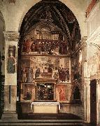 GHIRLANDAIO, Domenico View of the Sassetti Chapel Sweden oil painting artist